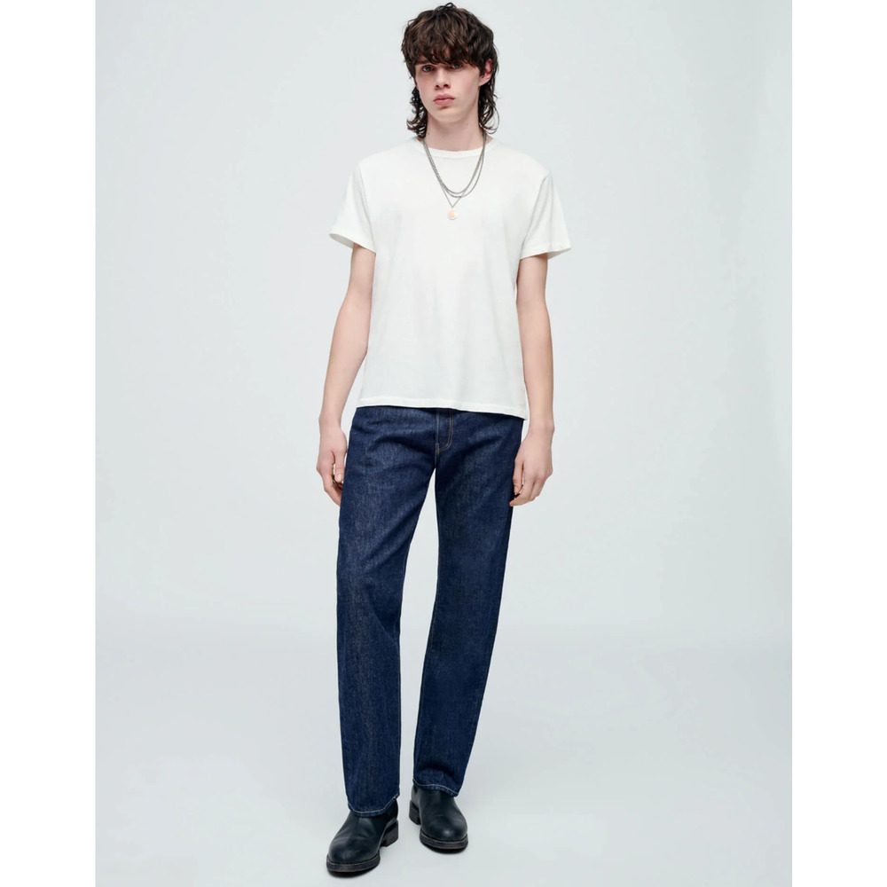 RE/DONE Men's 32 50s Straight Rinse Wash $285 msrp Dark Blue Jeans G14-1